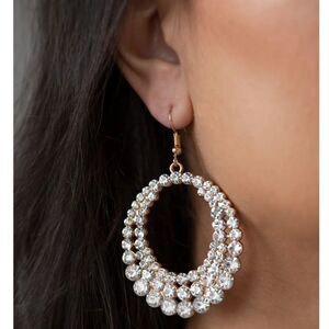 Paparazzi Gold and Silver Statement Earrings